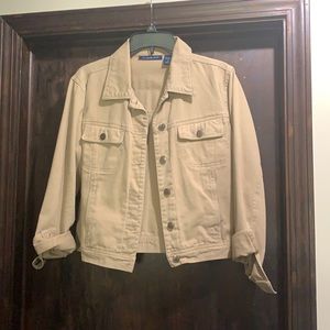 Bill Blass Cropped Khaki Jacket